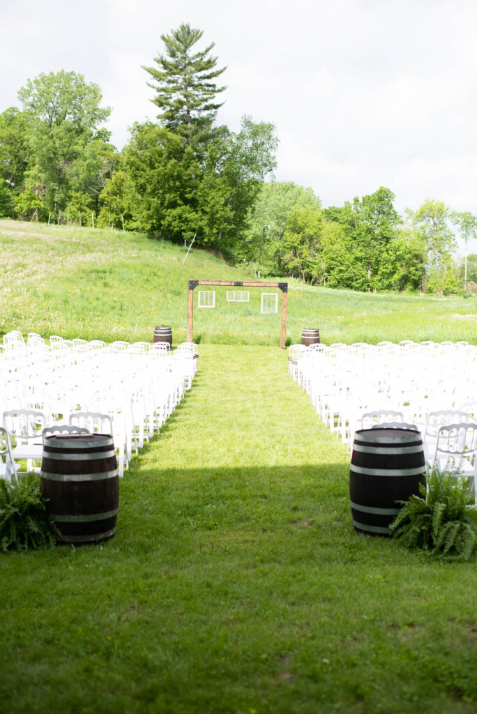 Outdoor wedding venue